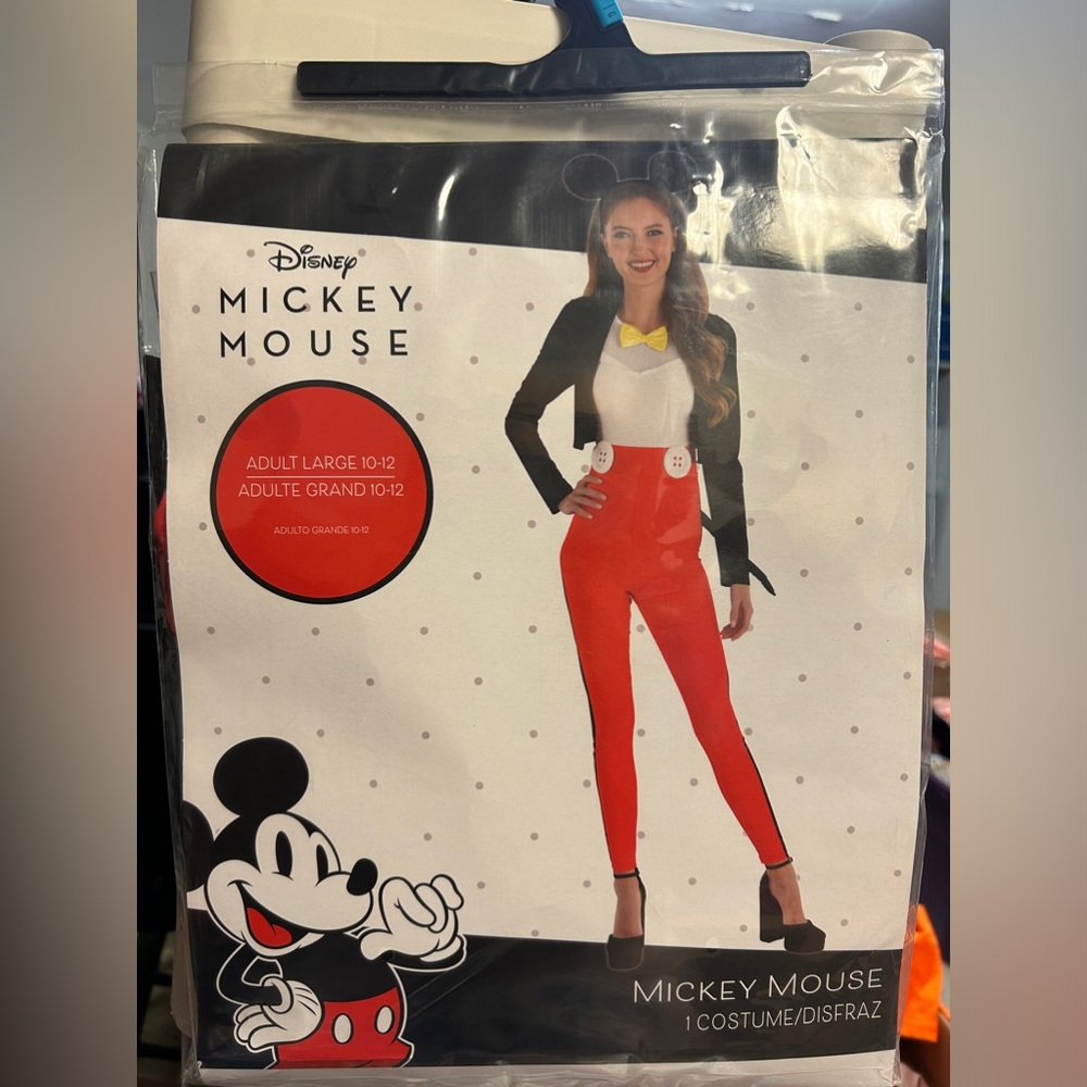 Disney Mickey Mouse Costume - Women’s - New - Sizes Small Medium & Large